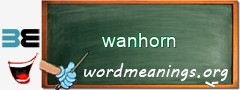 WordMeaning blackboard for wanhorn
